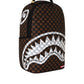 Zaino  Unisex Sprayground  Brown And Cream Drip Check Shark 910B8552NSZ