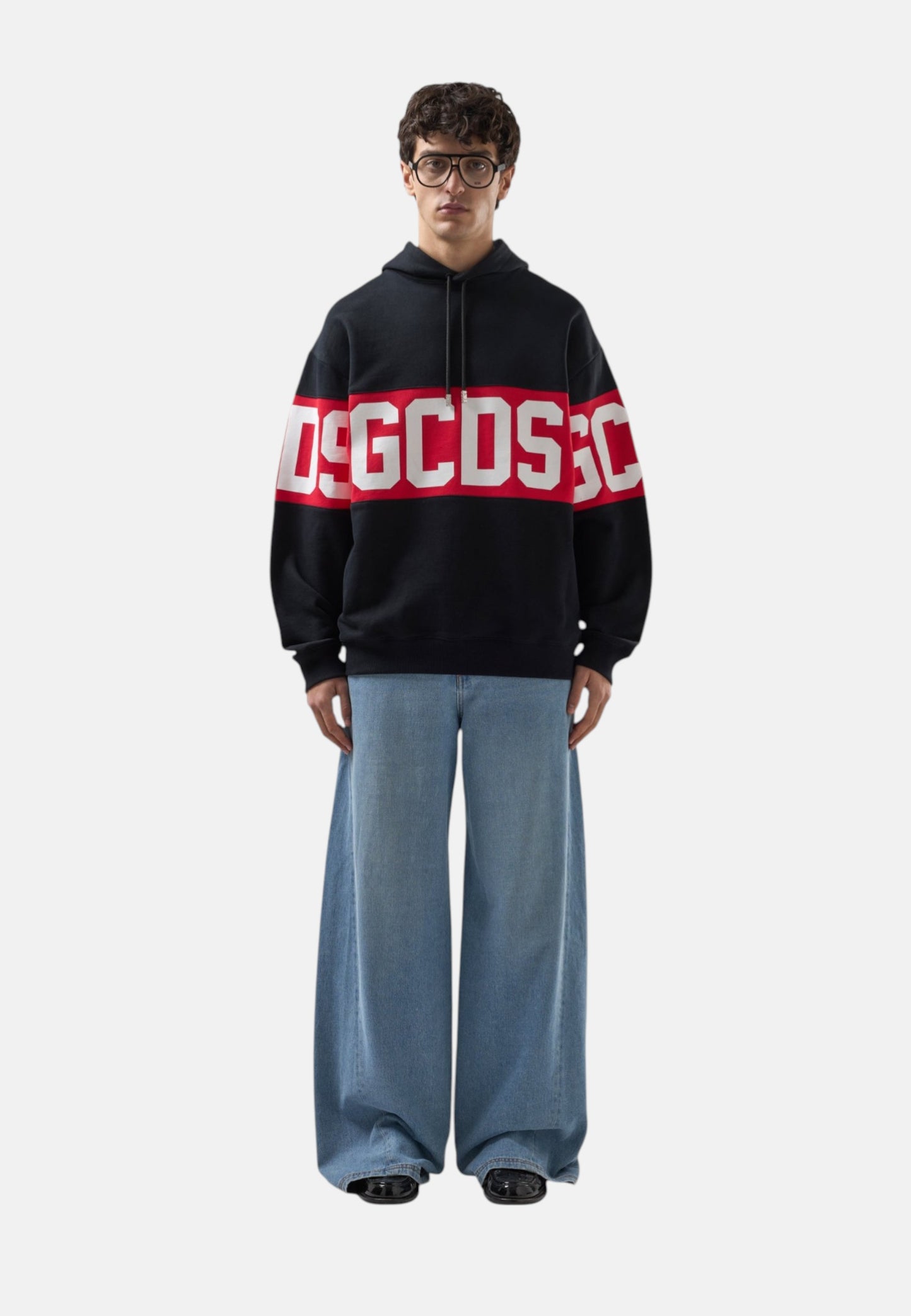 Felpa Con Cappuccio Uomo Gcds Oversize Fit Band Logo Z0MLQE138F004