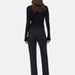 Pantaloni Slim Fit Donna Pinko Vestibilit� slim, fondo leggermente svasato, piega centrale davanti e dietro, cr�pe bistretch, cintura alta effetto baschina, chiusura con zip nascosta e bottone logato Protea 107415A3DA