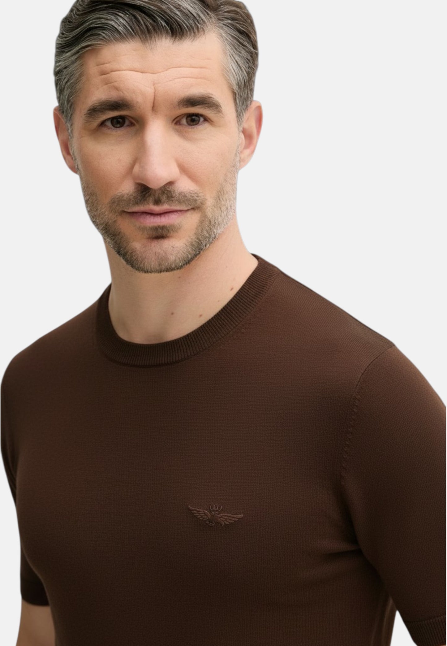 Maglia A Girocollo Uomo Aeronautica Militare Manica Corta In Lino  261MA1624UL00935