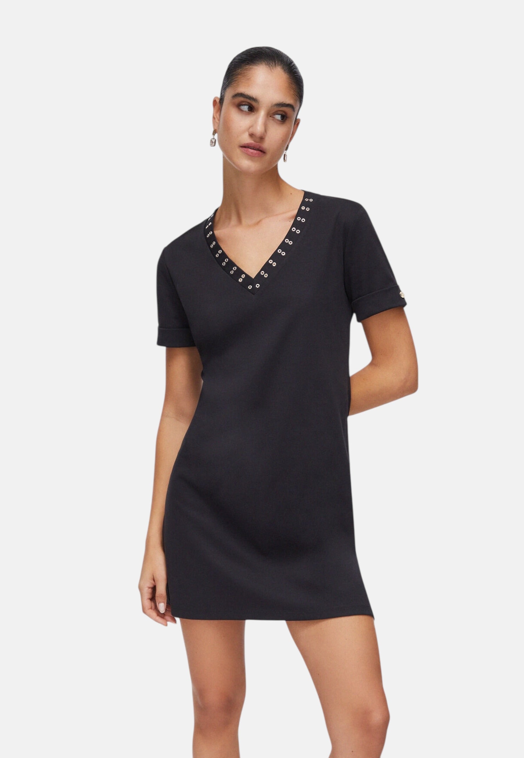 Vestito Corto Donna Liu Jo Jersey Tinta Unita  TA6296J3855