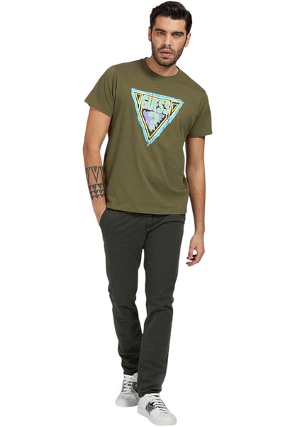 T-Shirt Manica Corta Uomo Guess  Brushed Triangle M1GI89K8FQ1