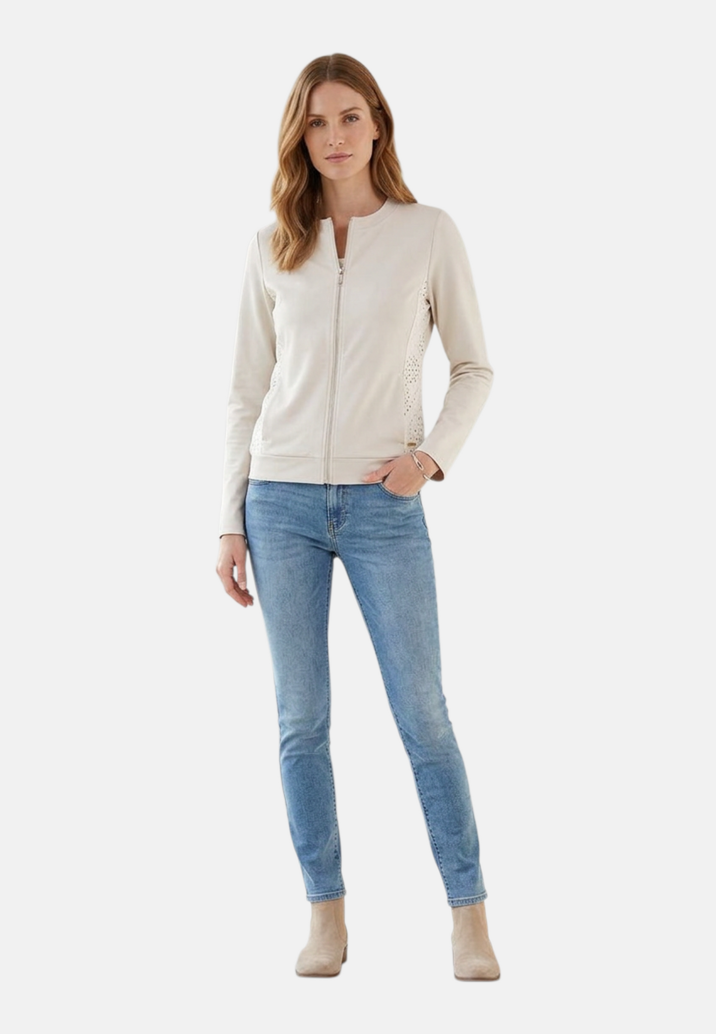 Felpa Con Zip Donna Freddy