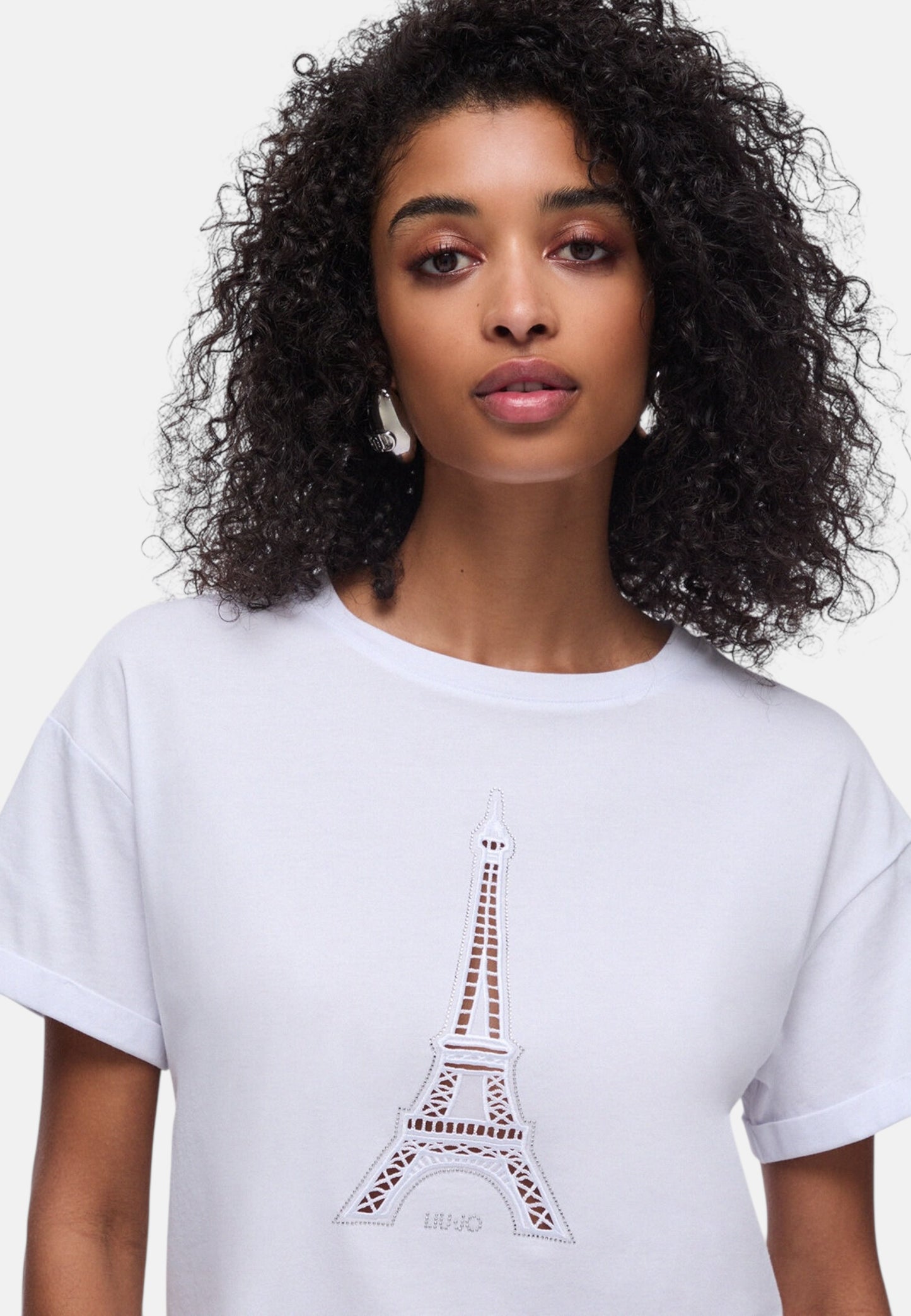 T-Shirt Manica Corta Donna Liu Jo Paris Ajour Eco Line WA6413JS904