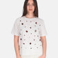 T-Shirt Manica Corta Donna Liu Jo Ricamata  CA6350J6308