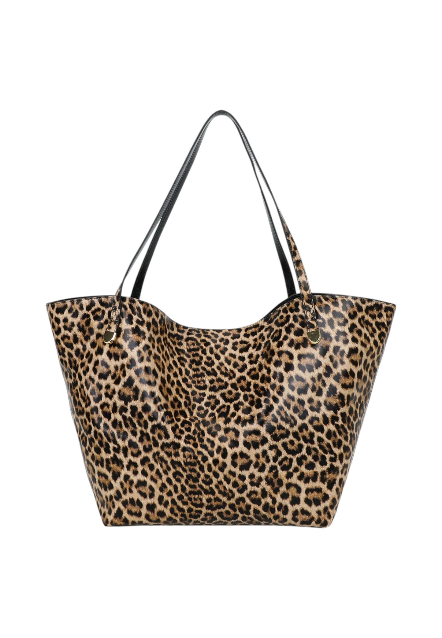 Borsa A Spalla Donna Braccialini Shopping In Pelle Con Stampa Leopard Ariel B19031PP
