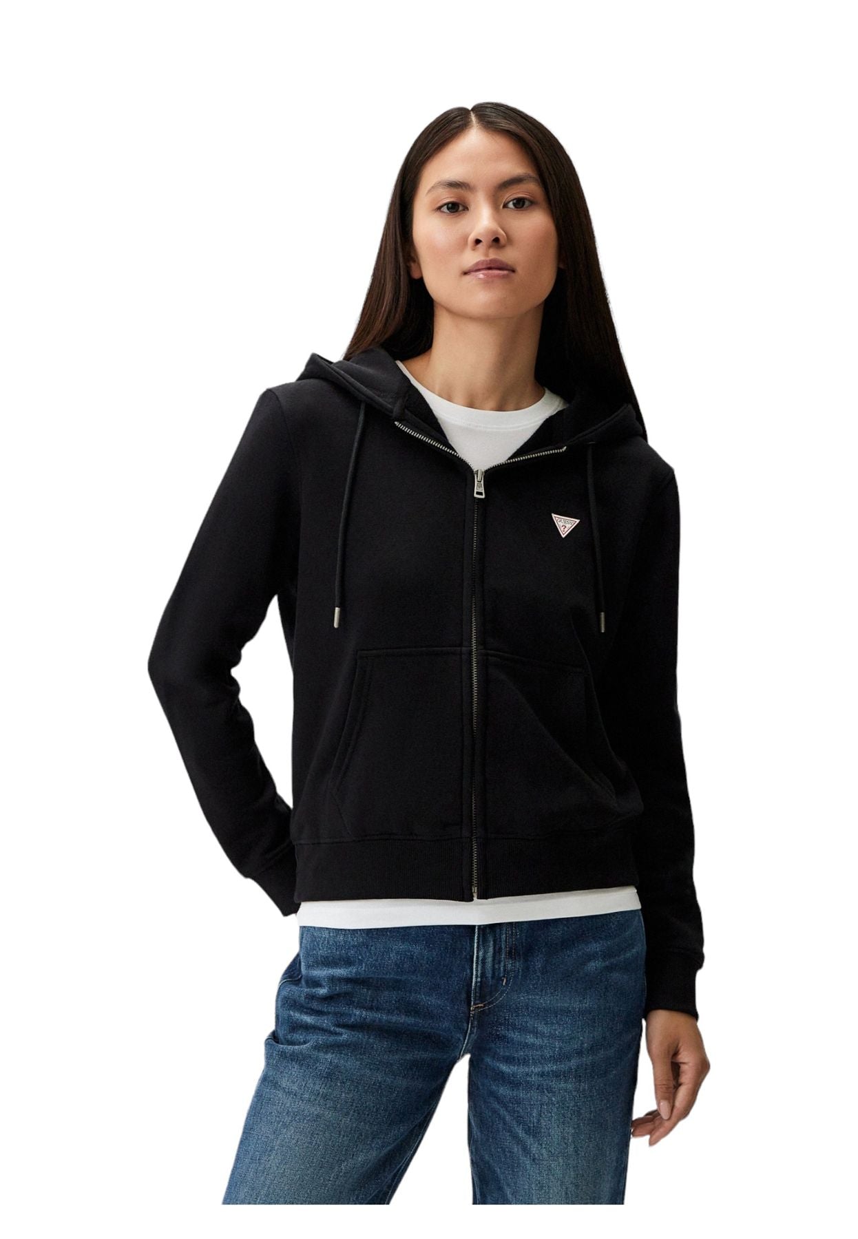 Felpa Con Zip Donna Guess  Gj Reg Mini W4YQ03KC811