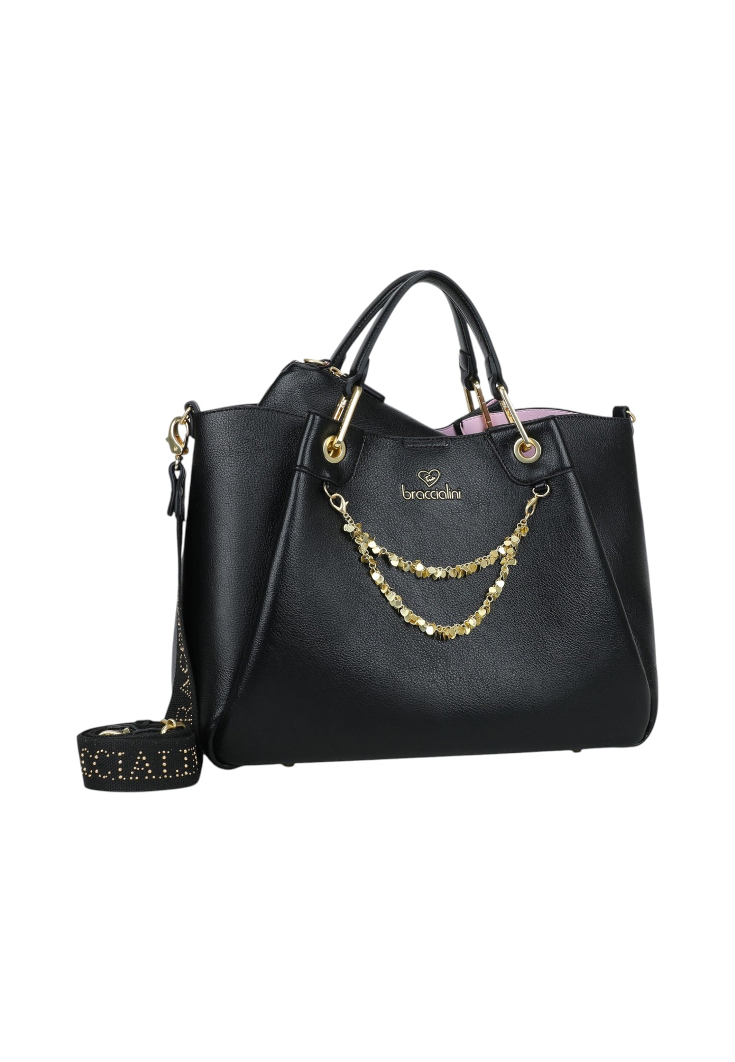 Borsa A Mano Donna Braccialini Large Con Doppio Manico Con Tracolla Amy B18812YY
