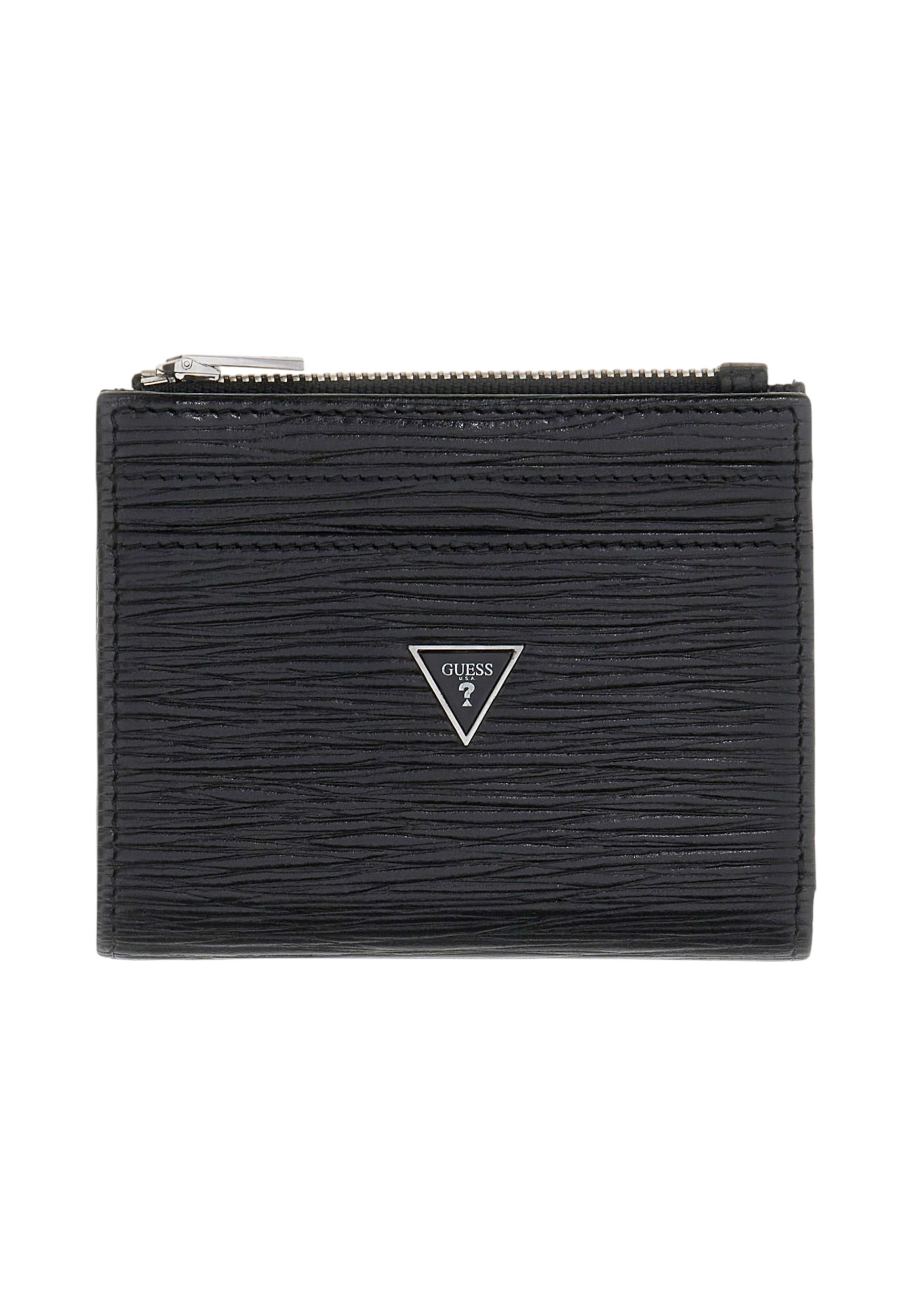 Portafoglio Con Portacarte Uomo Guess Bifold Top Zip Milano SMMIPRLEA03
