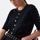 Top  Donna Liu Jo In Maglia Con Borchie Eco Line WA6092MS55N
