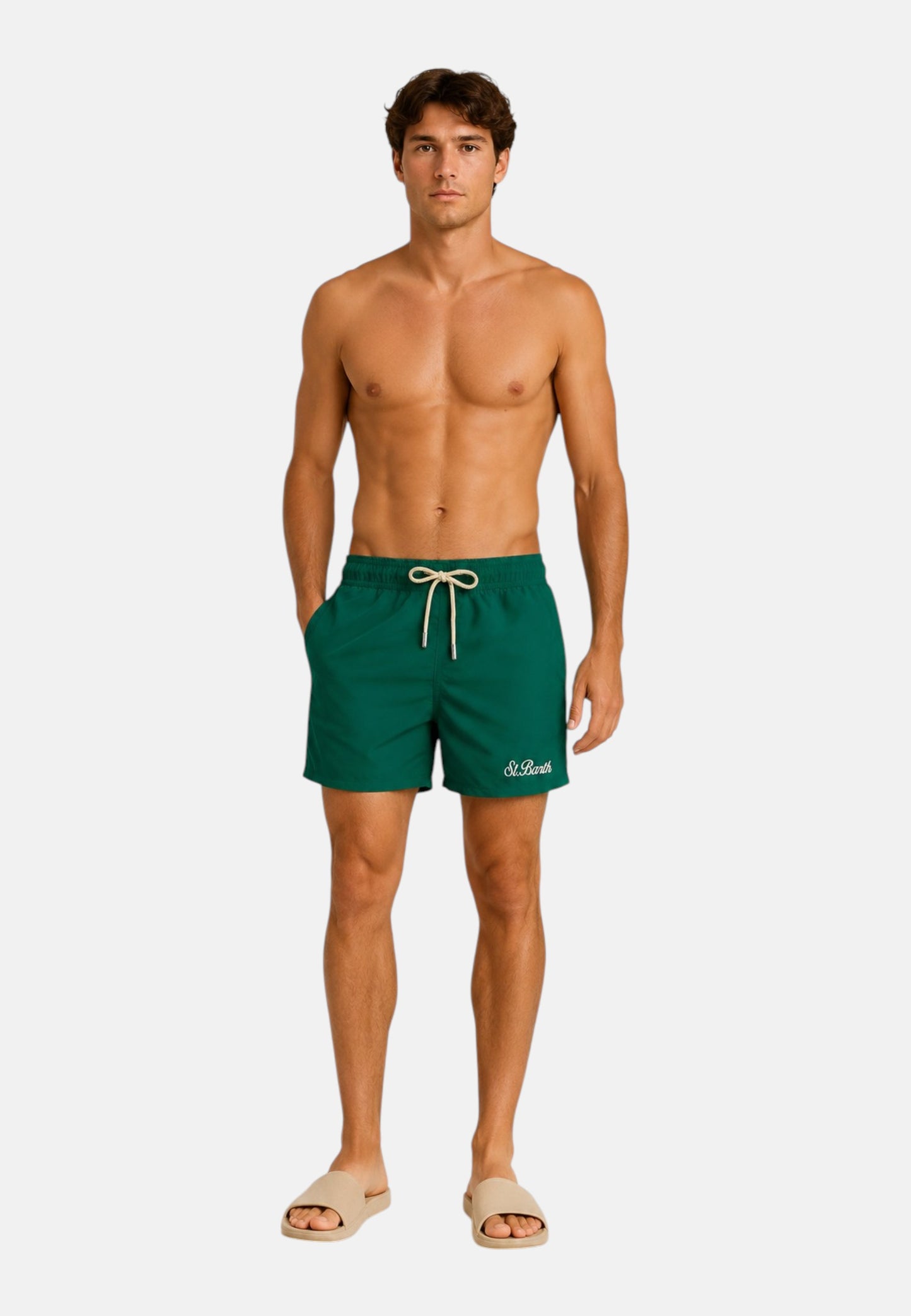 Costume da bagno Short Uomo Mc2 Saint Barth Fantasia Toile Con Tasca Posteriore Con Patta Patmos PATM001