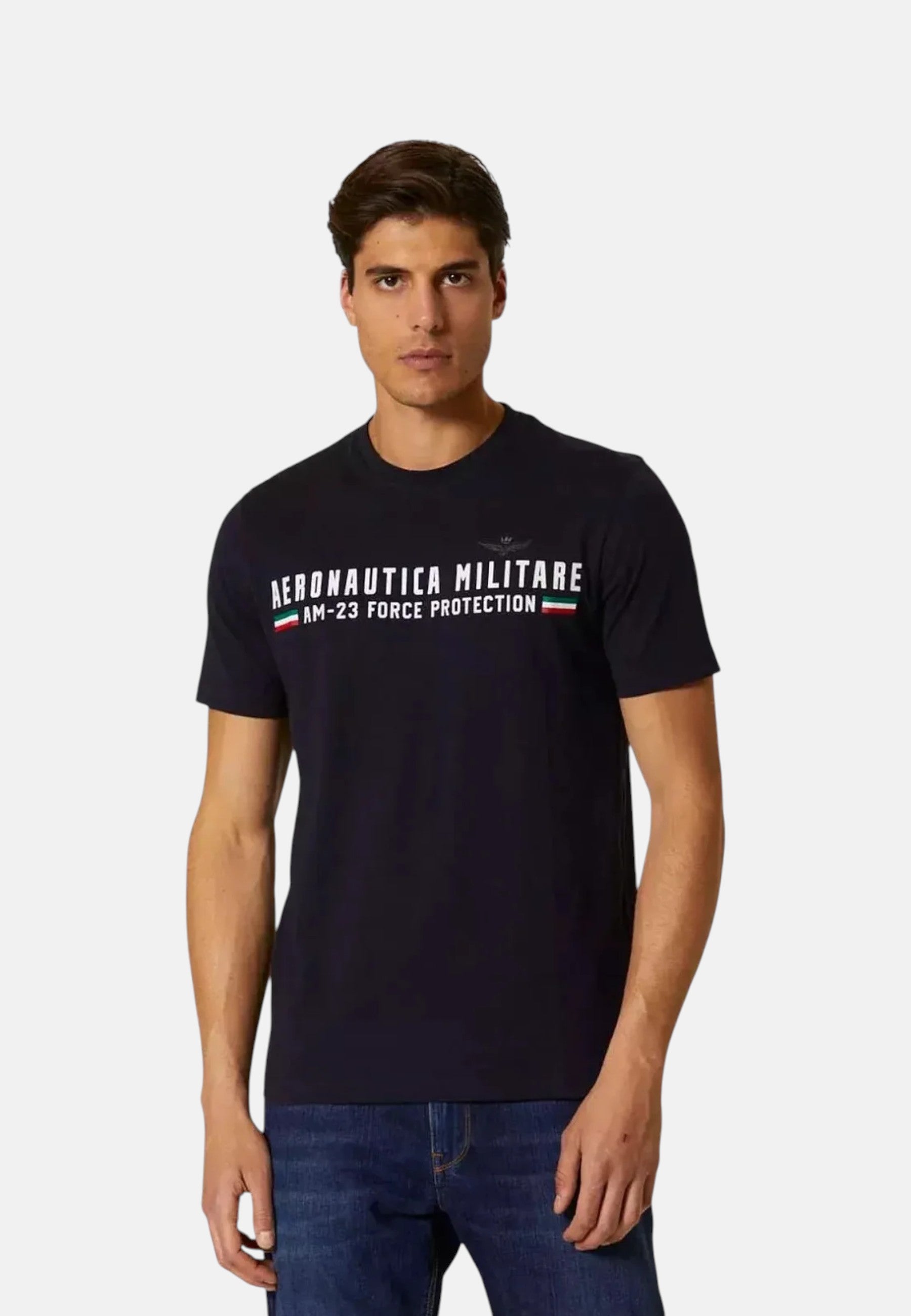 T-Shirt Manica Corta Uomo Aeronautica Militare Con Scritta Aeronautica Militare  261TS1942UJ00538