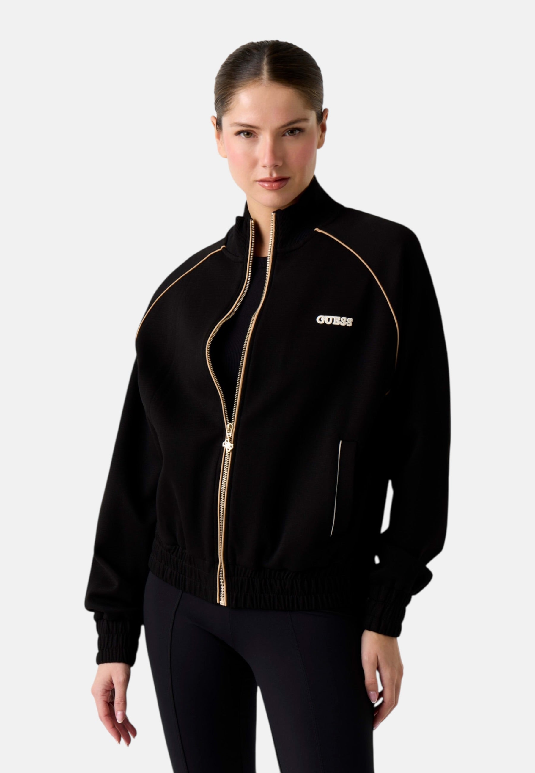 Felpa Con Zip Donna Guess  Georgia V6RQ00KD852