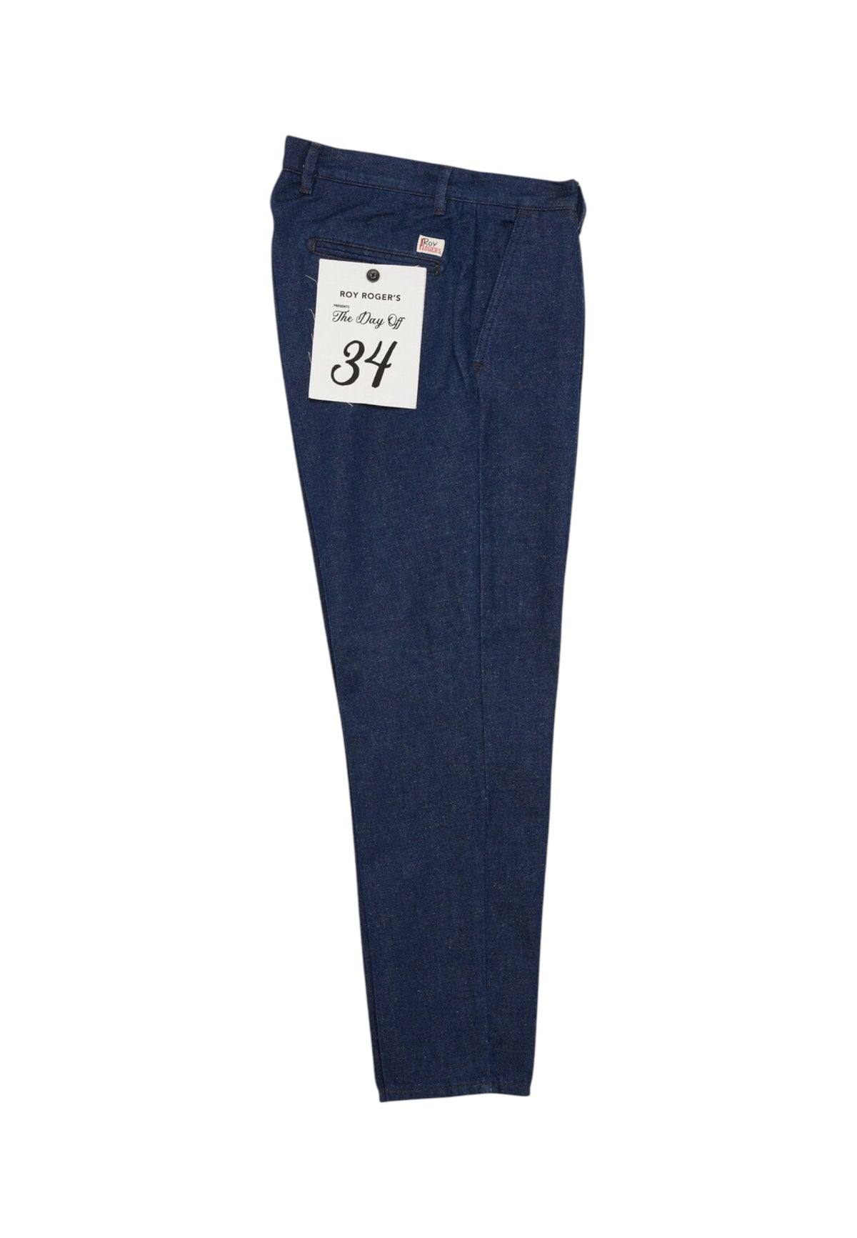 Jeans Carrot Fit Uomo Roy Roger's Denim misto cotone e lana, lavaggio Rinse Day Off RRU105CT510021