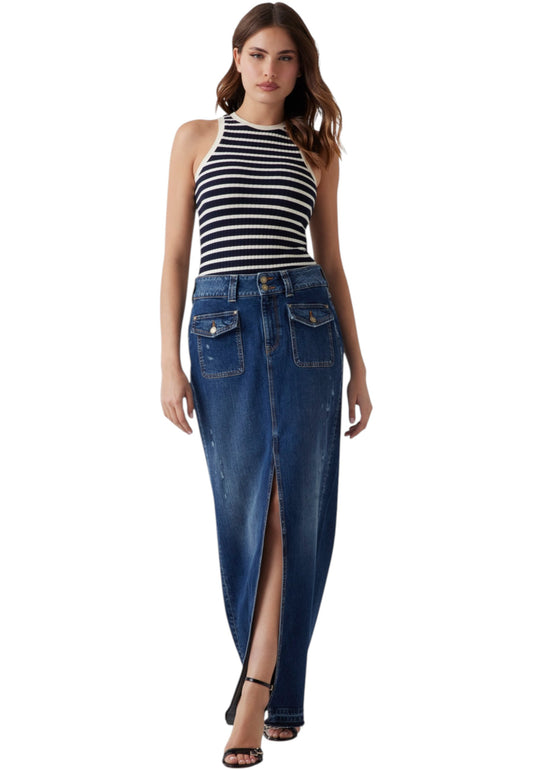 Gonna Lunga Donna Guess In Denim Skyla W5YD63D5QP3