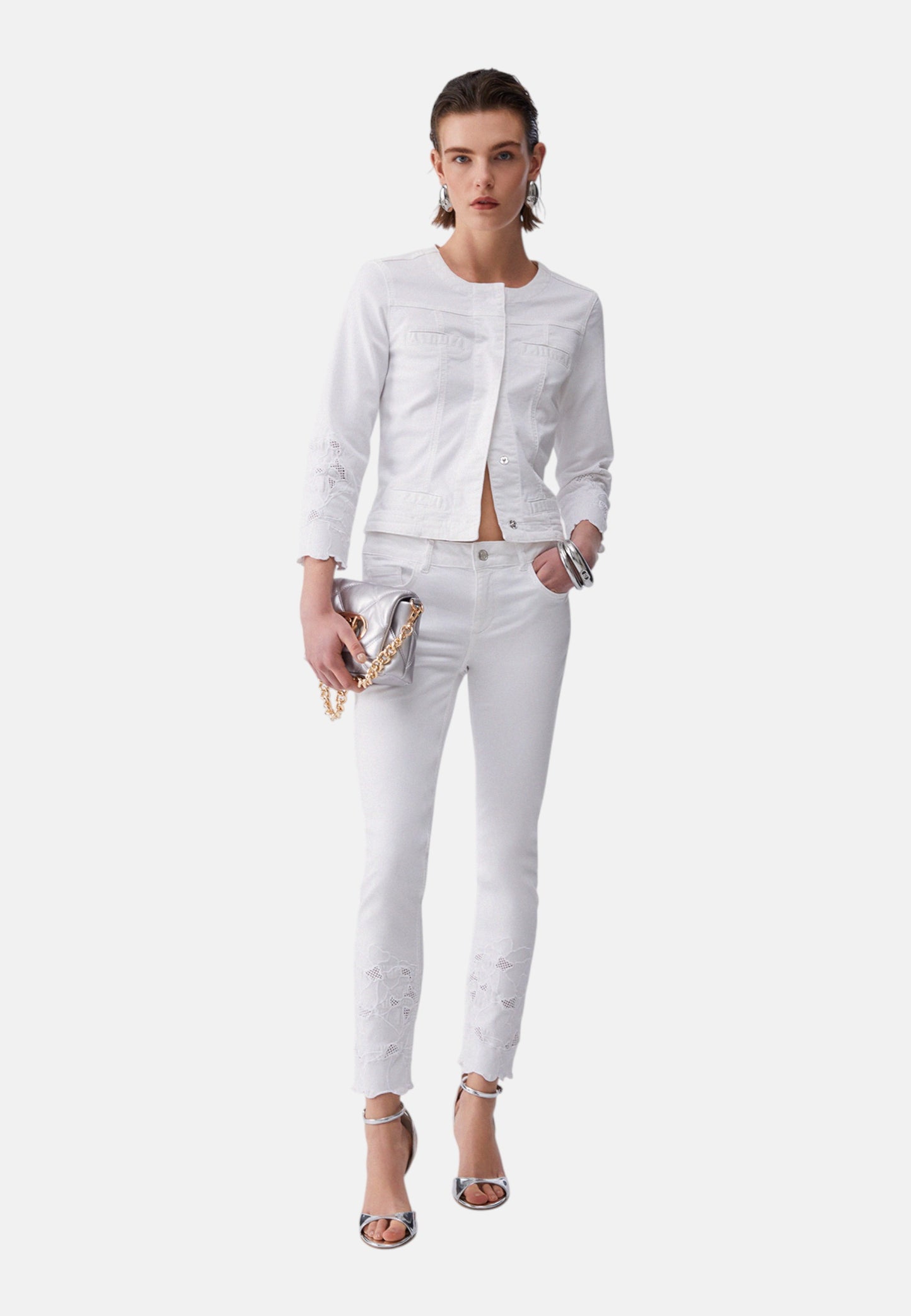 Giacca Leggera Donna Liu Jo Con Ricamo Sangallo Kate WA6262T367A