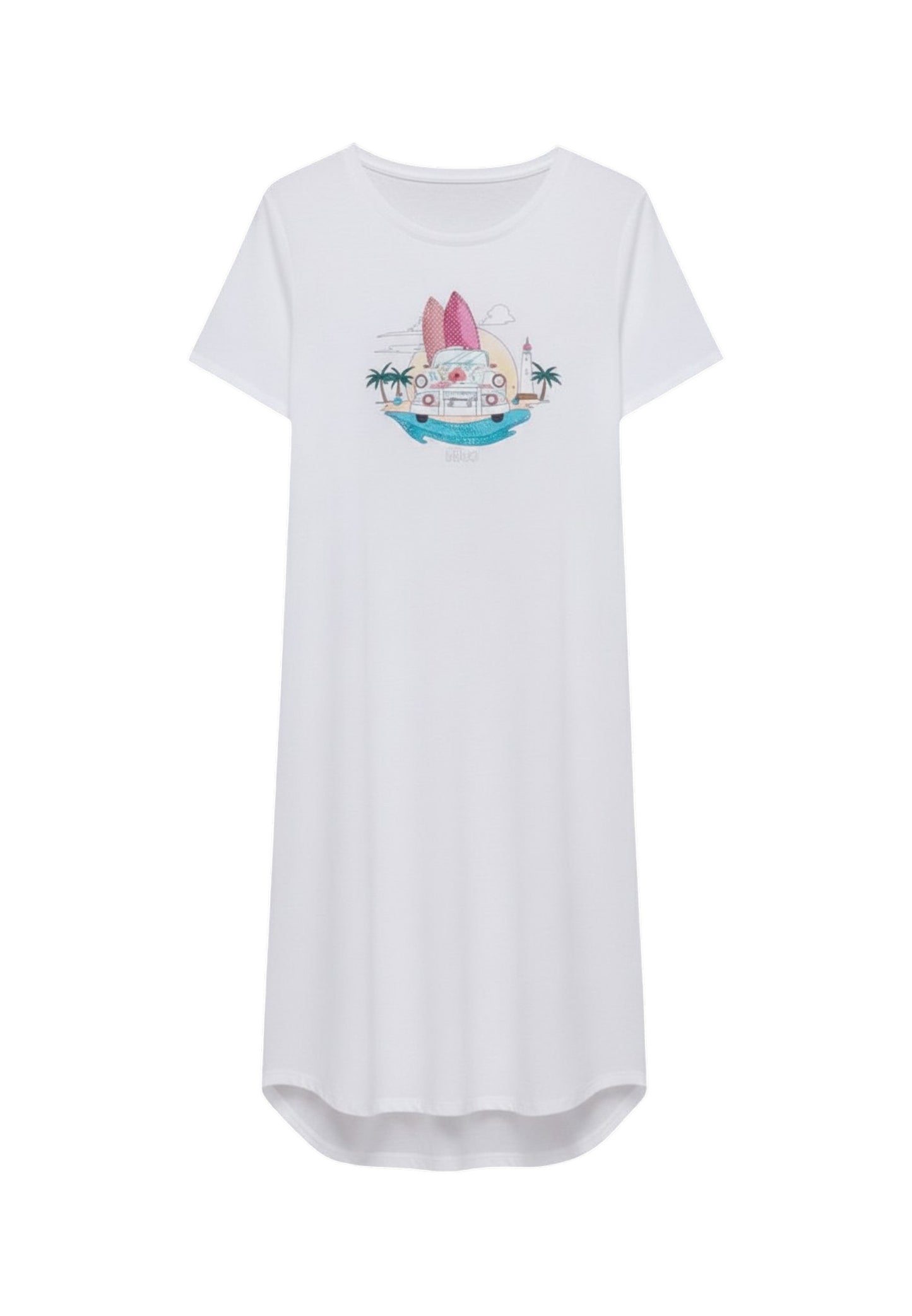 T-Shirt Manica Corta Donna Liu Jo Car Flower Eco Line VA6168JS360