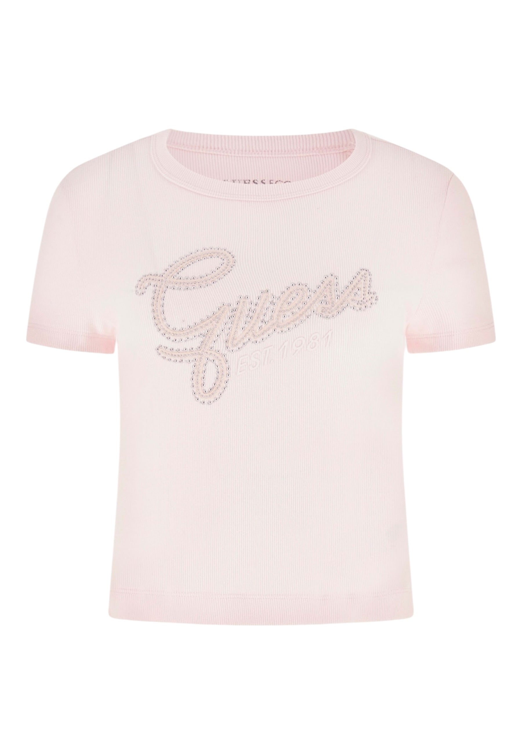 T-Shirt Manica Corta Donna Guess  Guess Studs Script W6RI22KA0H1