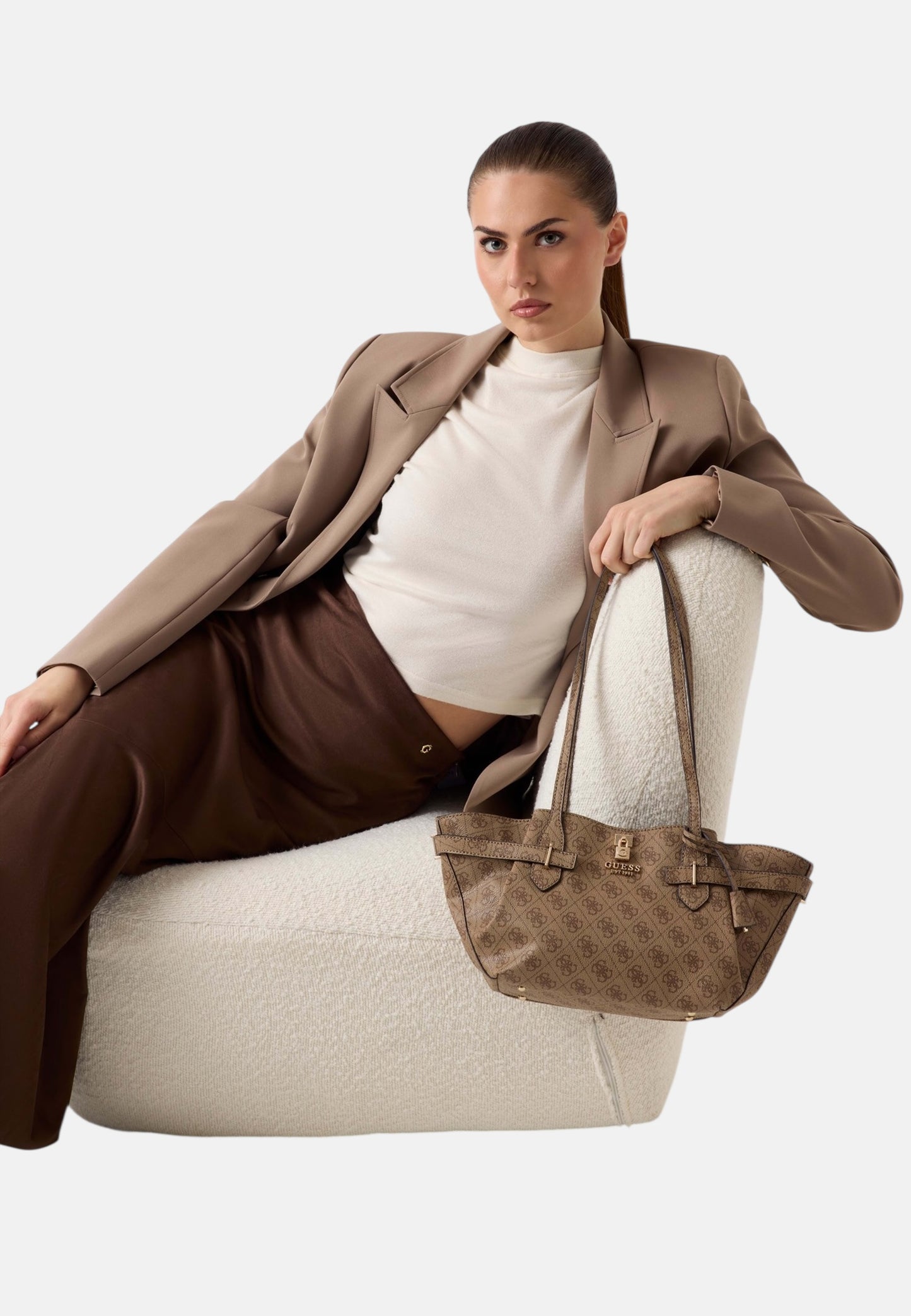 Borsa A Spalla Donna Guess Girlfriend Shoulder Satchel Yesba HWSG7833080