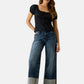 Jeans Wide Leg Donna Guess Vein Dark Used Gj Wide Leg Cuffed W6RA2BD5M5L