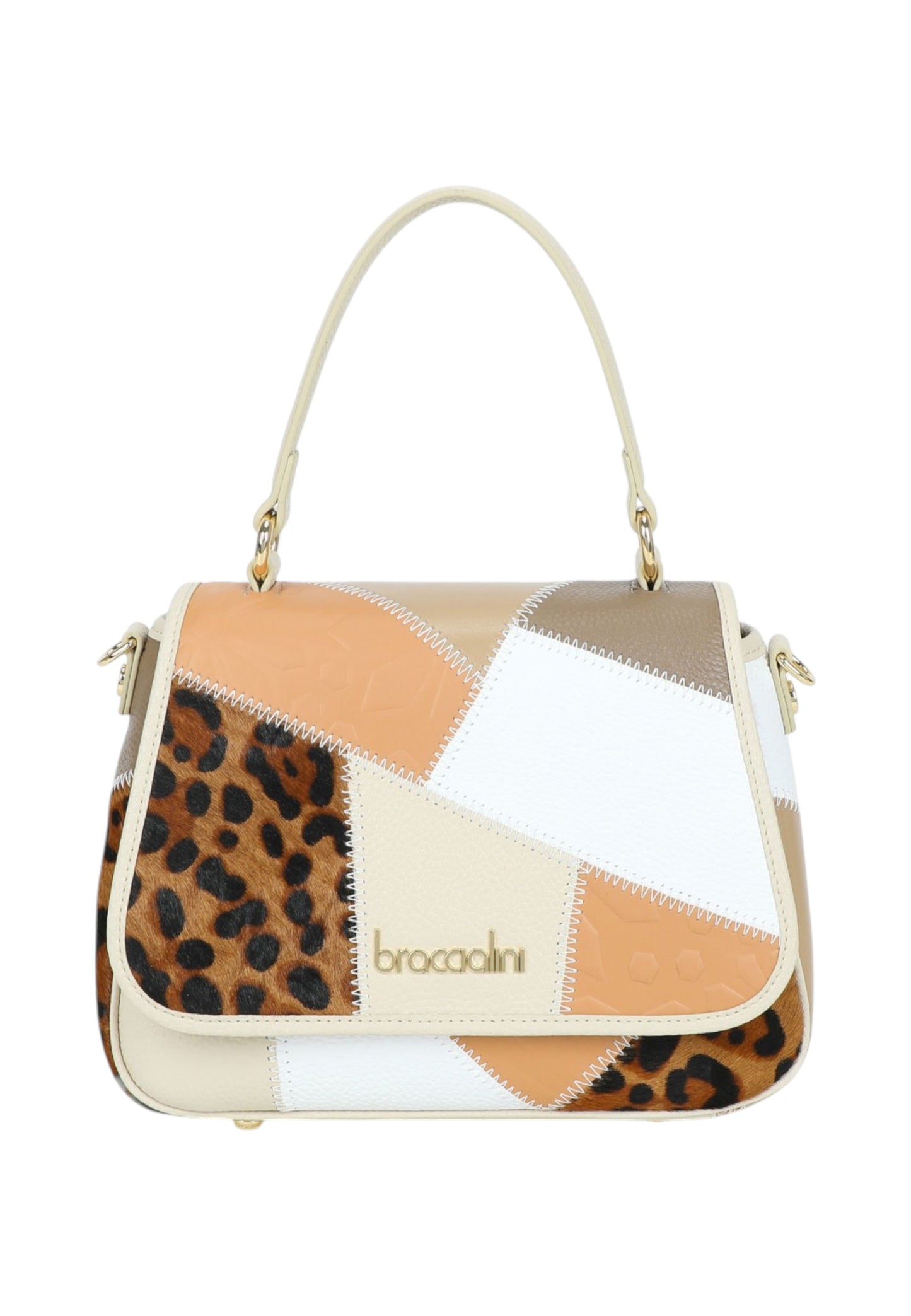 Borsa A Mano Donna Braccialini In Pelle Patchwork B19070PP