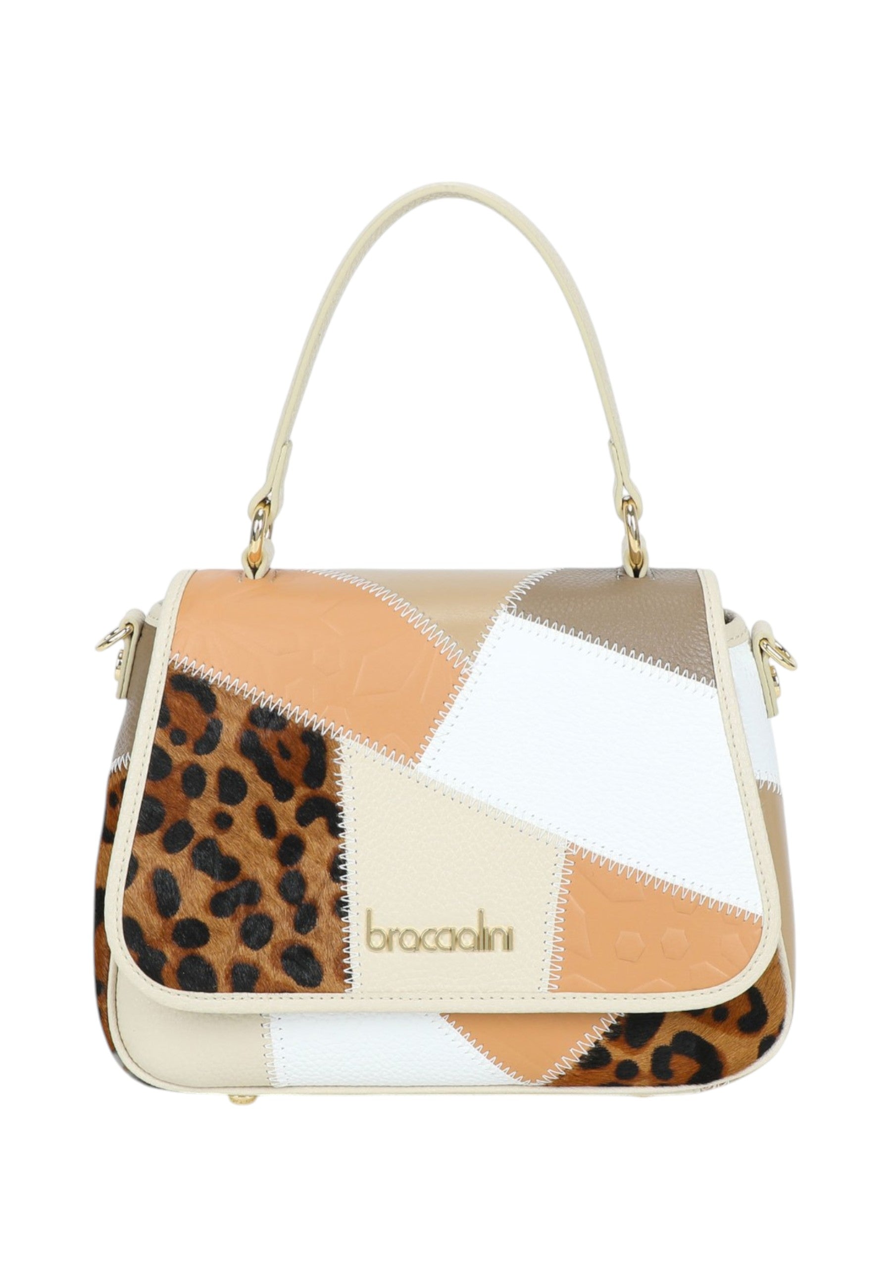 Borsa A Mano Donna Braccialini In Pelle Patchwork B19070PP