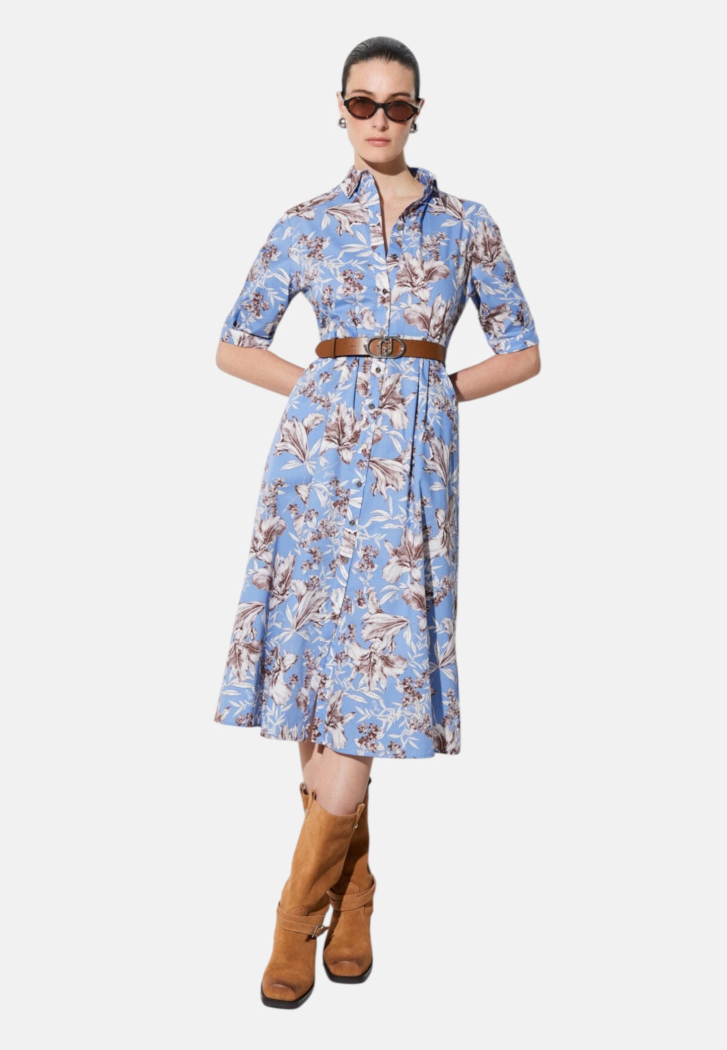Vestito Midi Donna Liu Jo In Popeline Linea 3.0 WA6349T4853