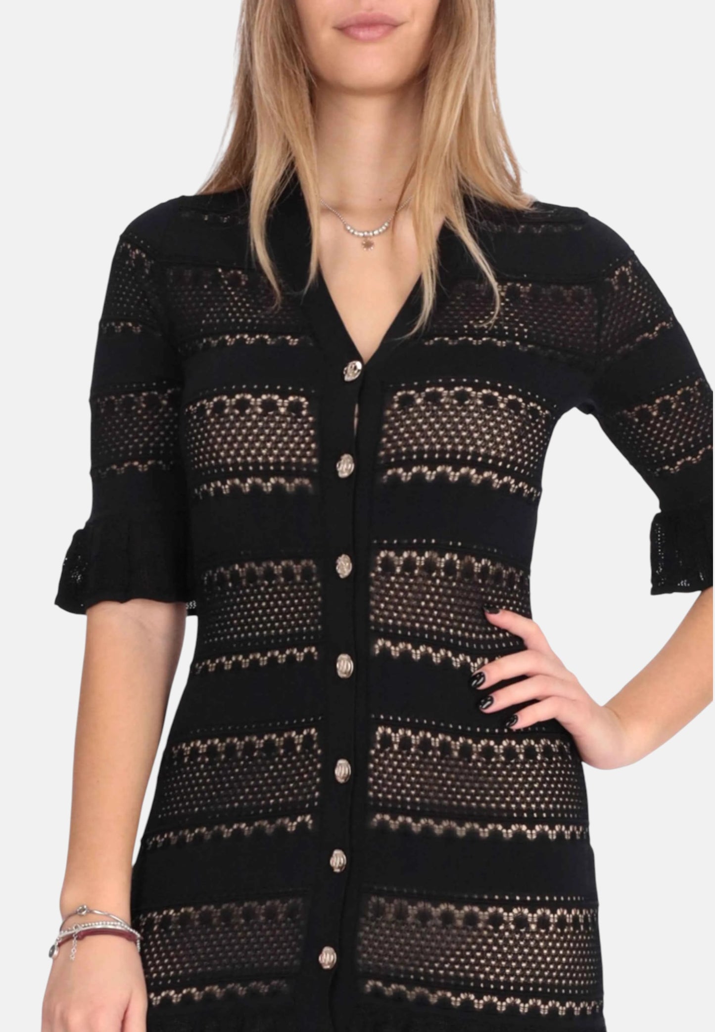 Vestito Lungo Donna Liu Jo In Maglia Eco Line CA6242MS55N