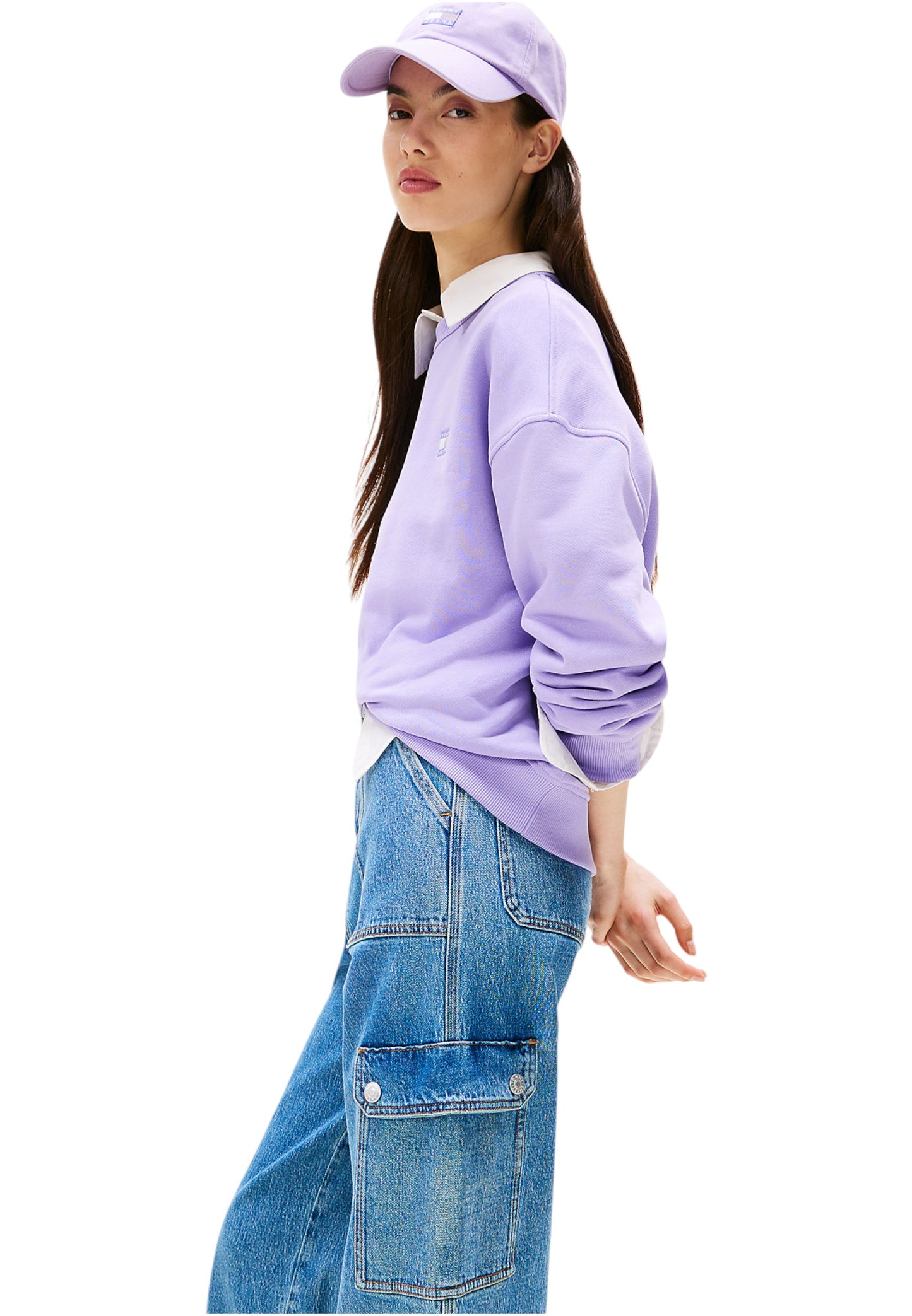 Jeans Wide Leg Donna Tommy Jeans Vita Alta Claire Cargo DW0DW20479
