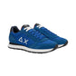 Sneakers Basse Uomo Sun68 Stile Running, Logo Ricamato, Nylon E Suede Tom Solid Z46101