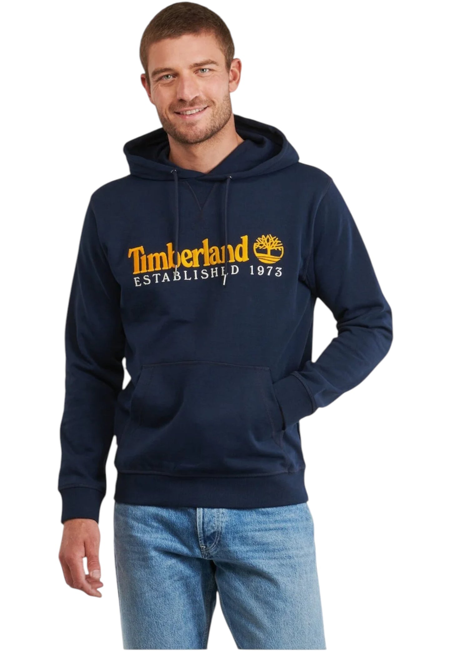 Felpa Con Cappuccio Uomo Timberland  Established 1973 Embroidered Logo Loopback TB0A5MX8
