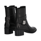 Stivaletti Tronchetti Donna Liu Jo In Pelle Con Tacco A Blocco E Cinturino Gioiello Janice 03 SF6055P0102