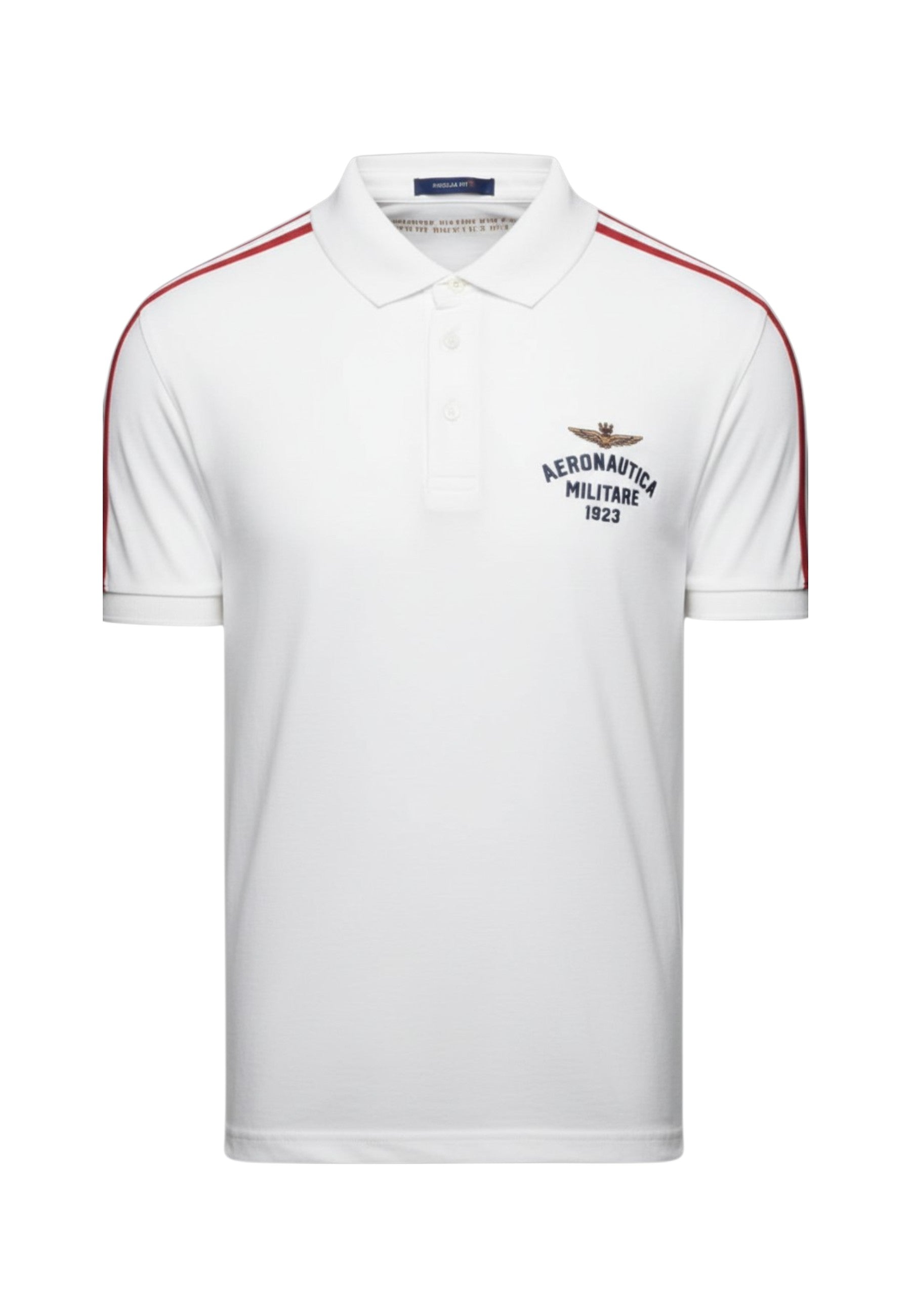Polo Manica Corta Uomo Aeronautica Militare In Cotone Fiammato Con Tricolore  261PO1926UJ00723