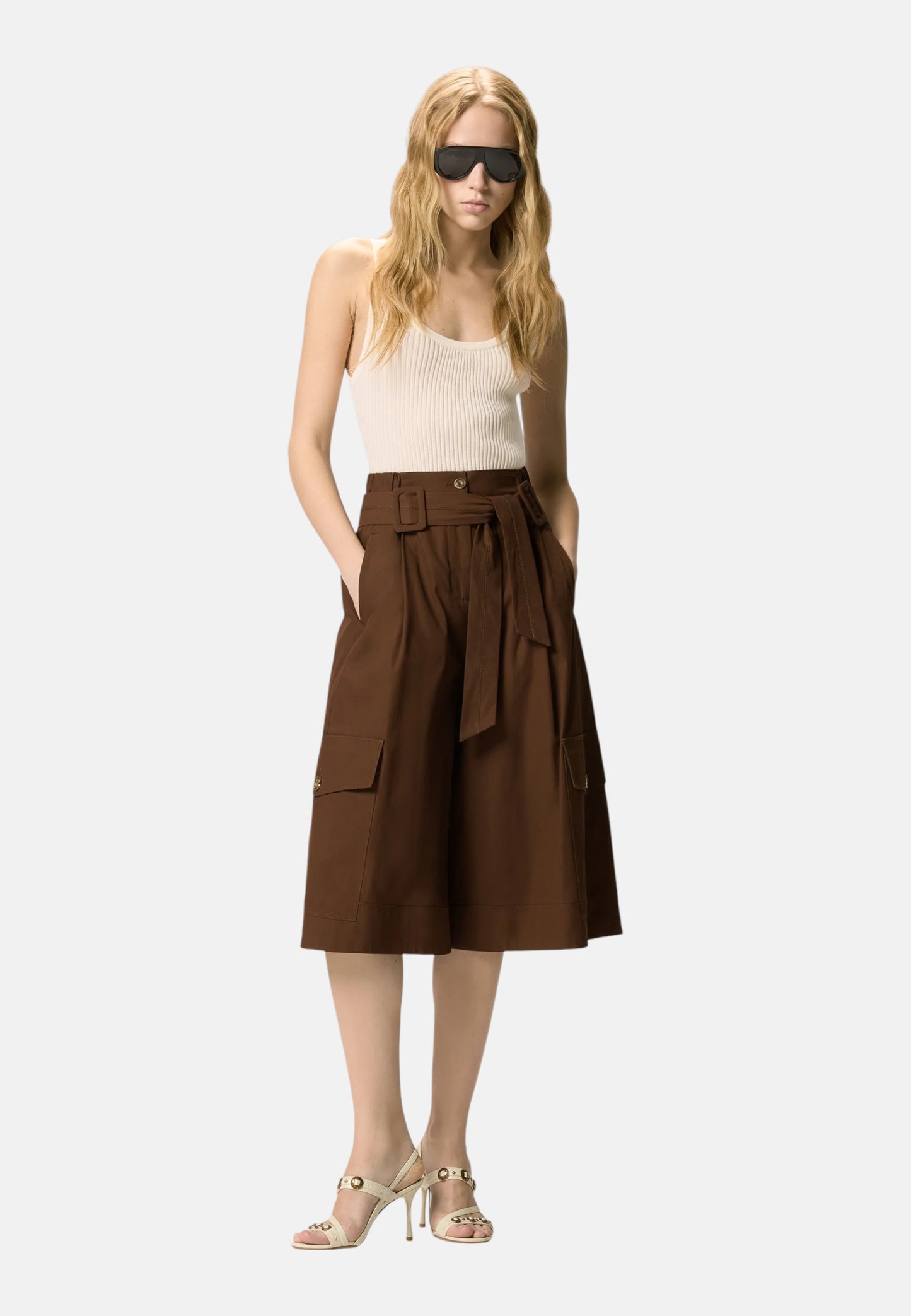 Pantaloni Loose Fit Donna Pinko Cropped Patricia 106152A2ER