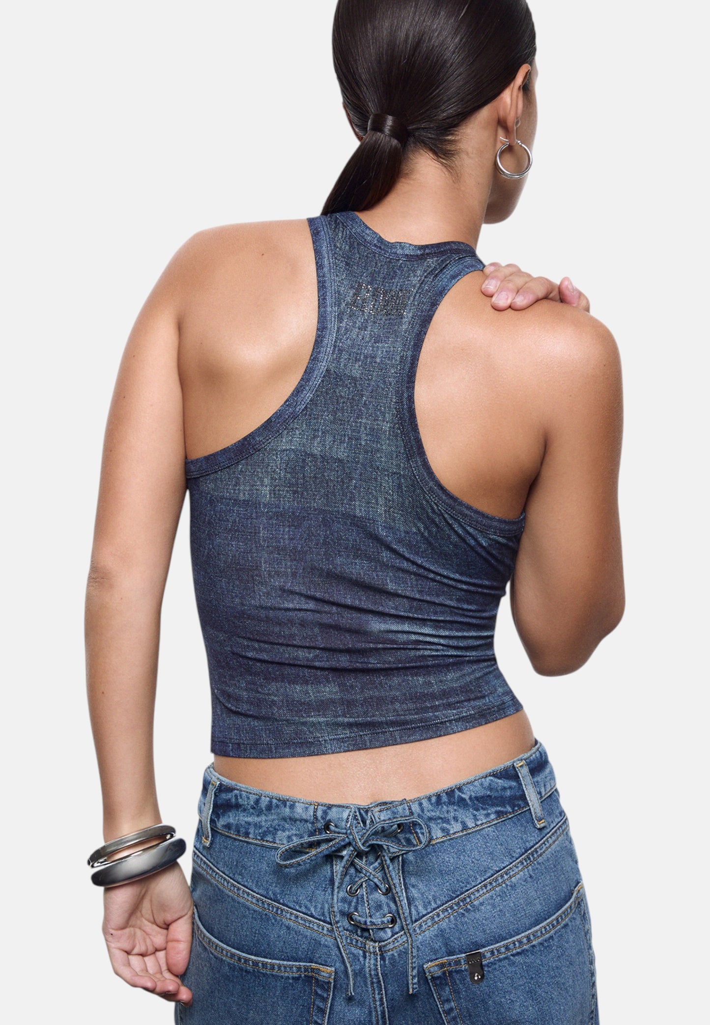 Top  Donna Liu Jo Effetto Denim Liu Jo feat ELODIE UA6505J1624