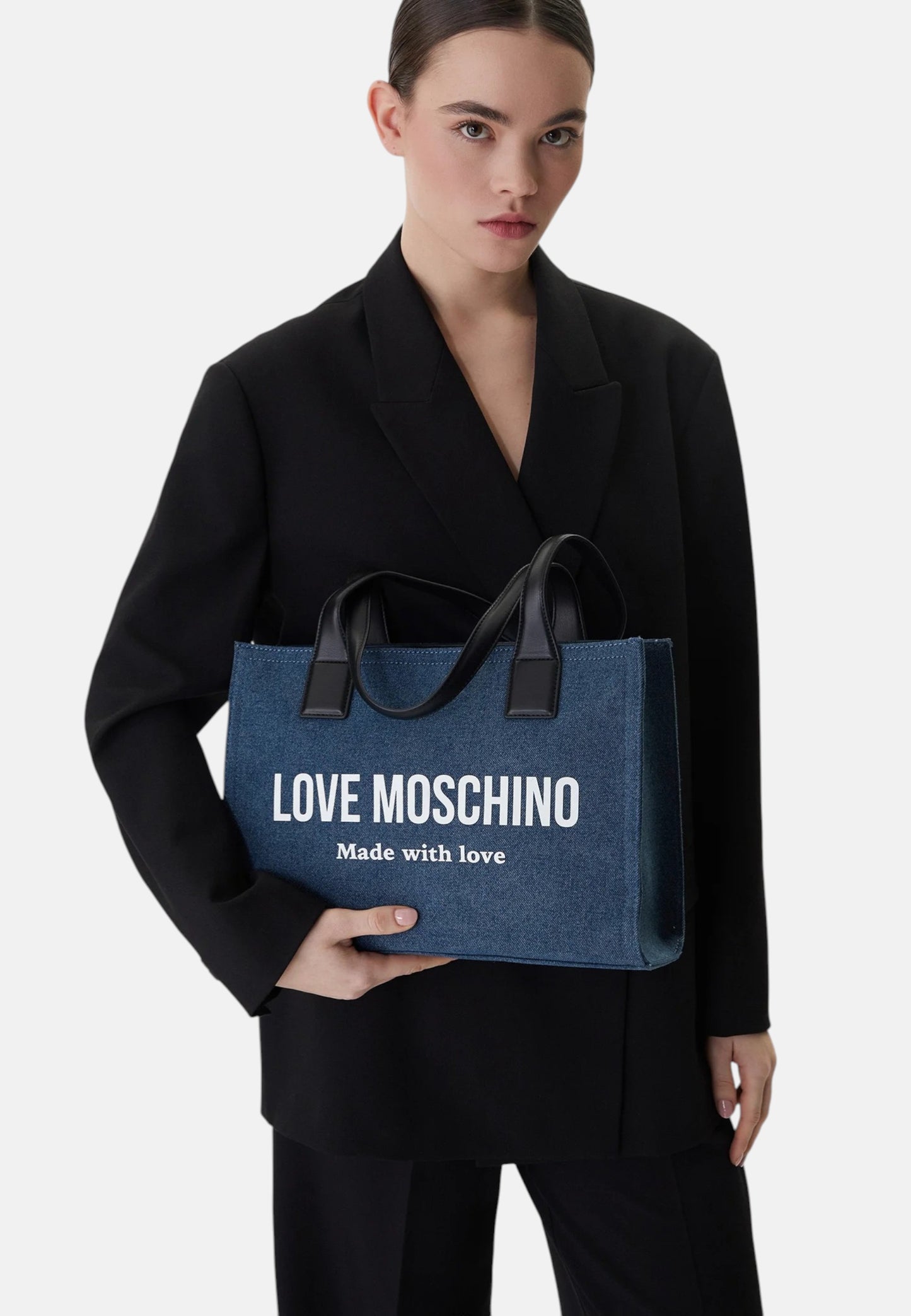 Borsa A Spalla Donna Love Moschino In Denim  JC4056PP1OLG1