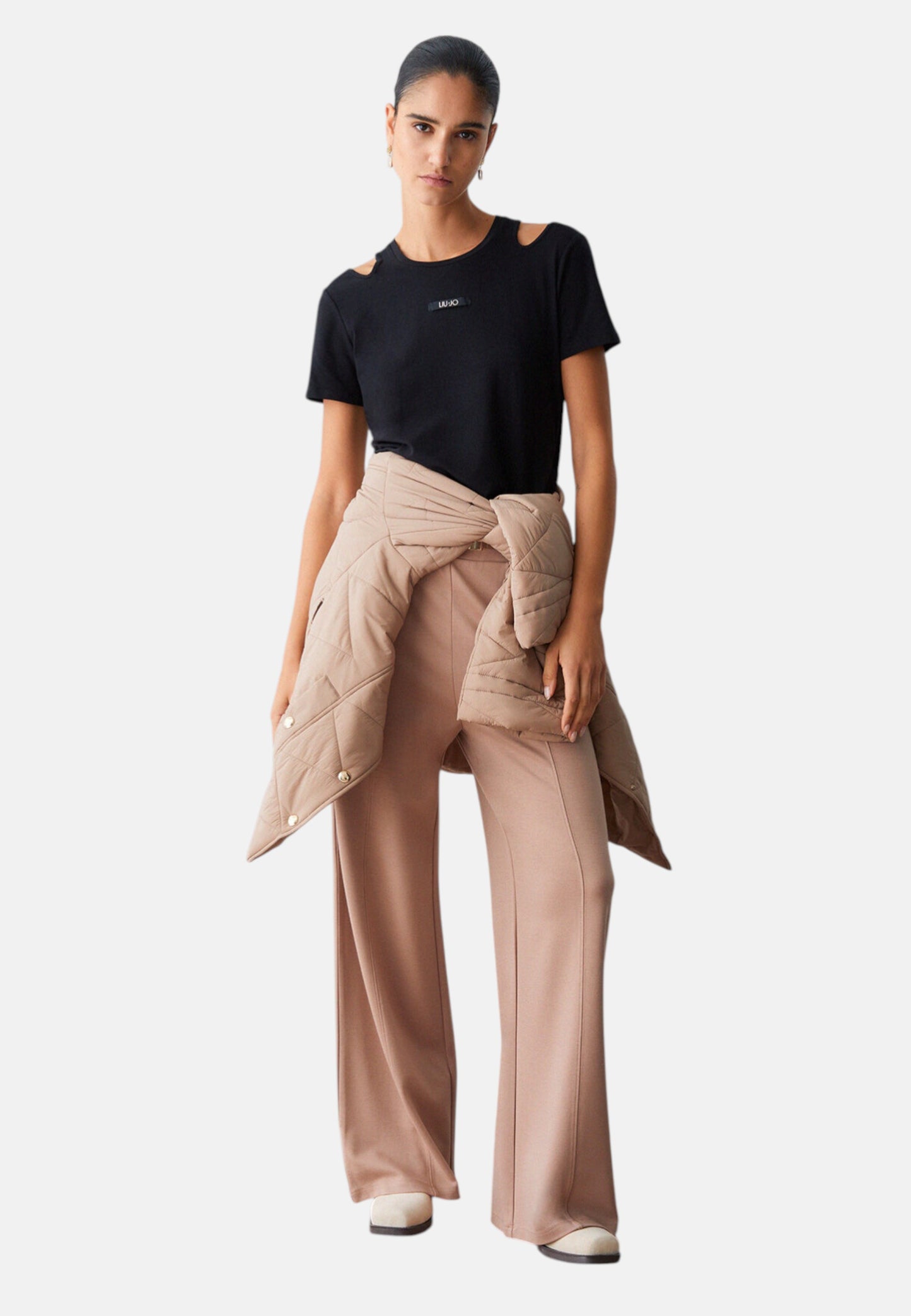 T-Shirt Manica Corta Donna Liu Jo Con Cut Out Eco Line TA6170JS005