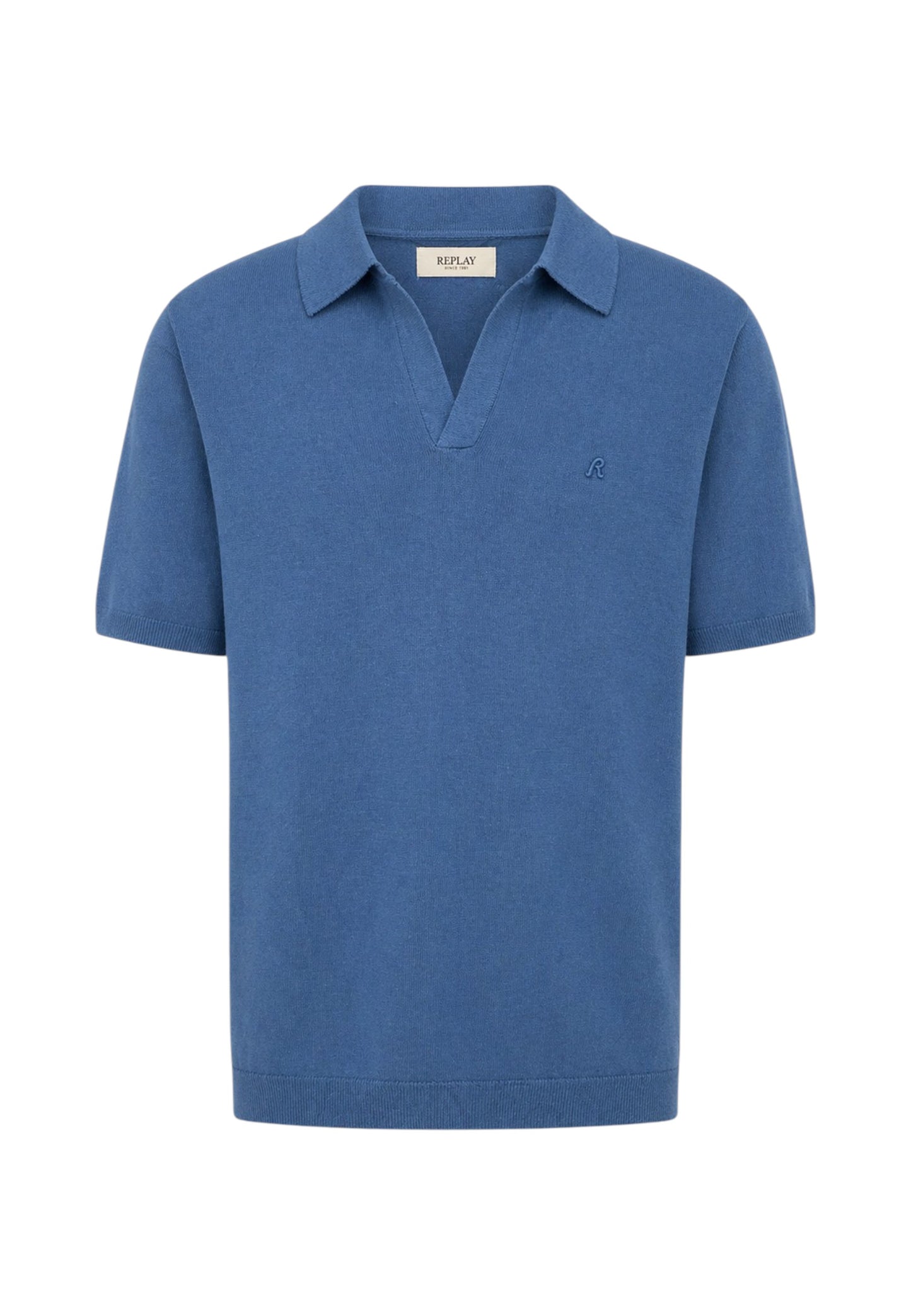 Polo Manica Corta Uomo Replay In Maglia Misto Lino  UK5157.000.G24024