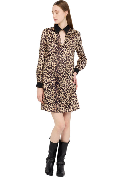Vestito Corto Donna Liu Jo Animalier Con Cut-Out  UF5209T082A