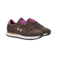 Sneakers Basse Donna Sun68 Stile Running, Nylon E Suede, Logo Ricamato Ally Solid Z46201