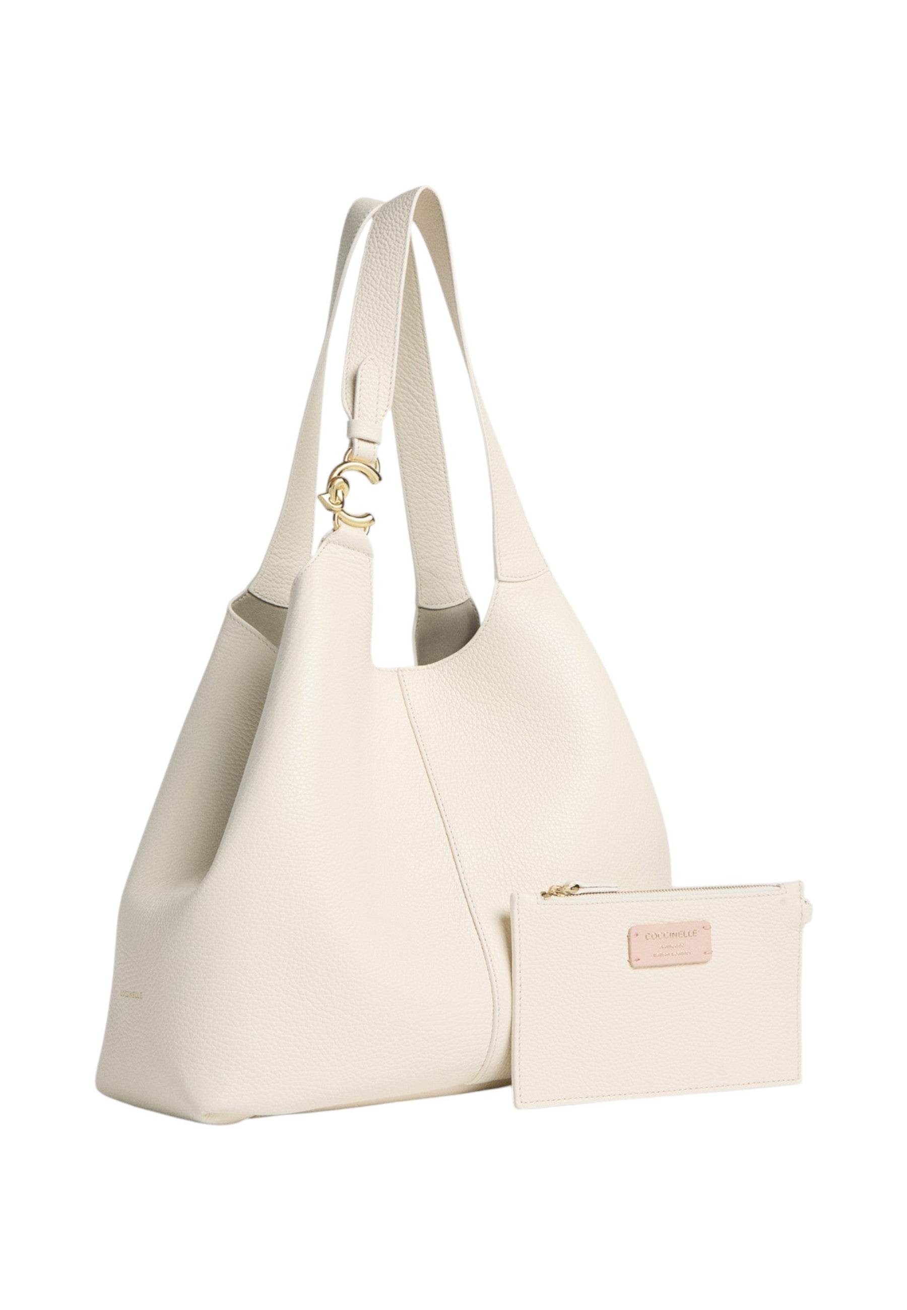 Borsa A Spalla Donna Coccinelle In Pelle Martellata Coccinelle C-Easy Large E1SHA110101