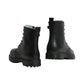 Stivaletti Anfibi Donna Nero Giardini Tomaia in pelle, allacciatura frontale, tirante posteriore, punta tonda, suola carrarmato, Made in Italy  I633740F