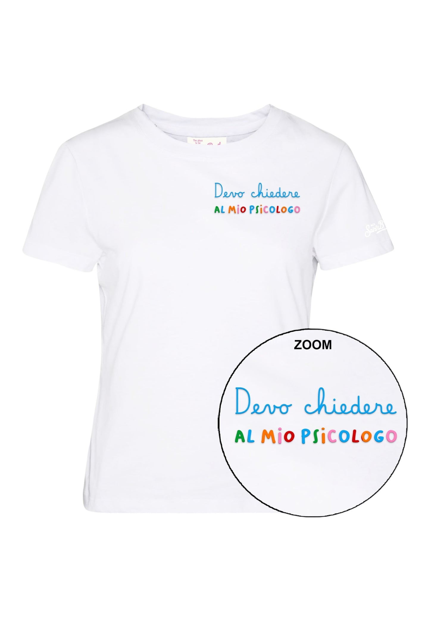 T-Shirt Manica Corta Donna Mc2 Saint Barth Chiedere Psicologo Emb Emilie EMI0001