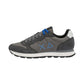 Sneakers Basse Uomo Sun68 Stile Running, Logo Ricamato, Nylon E Suede Tom Solid Z46101