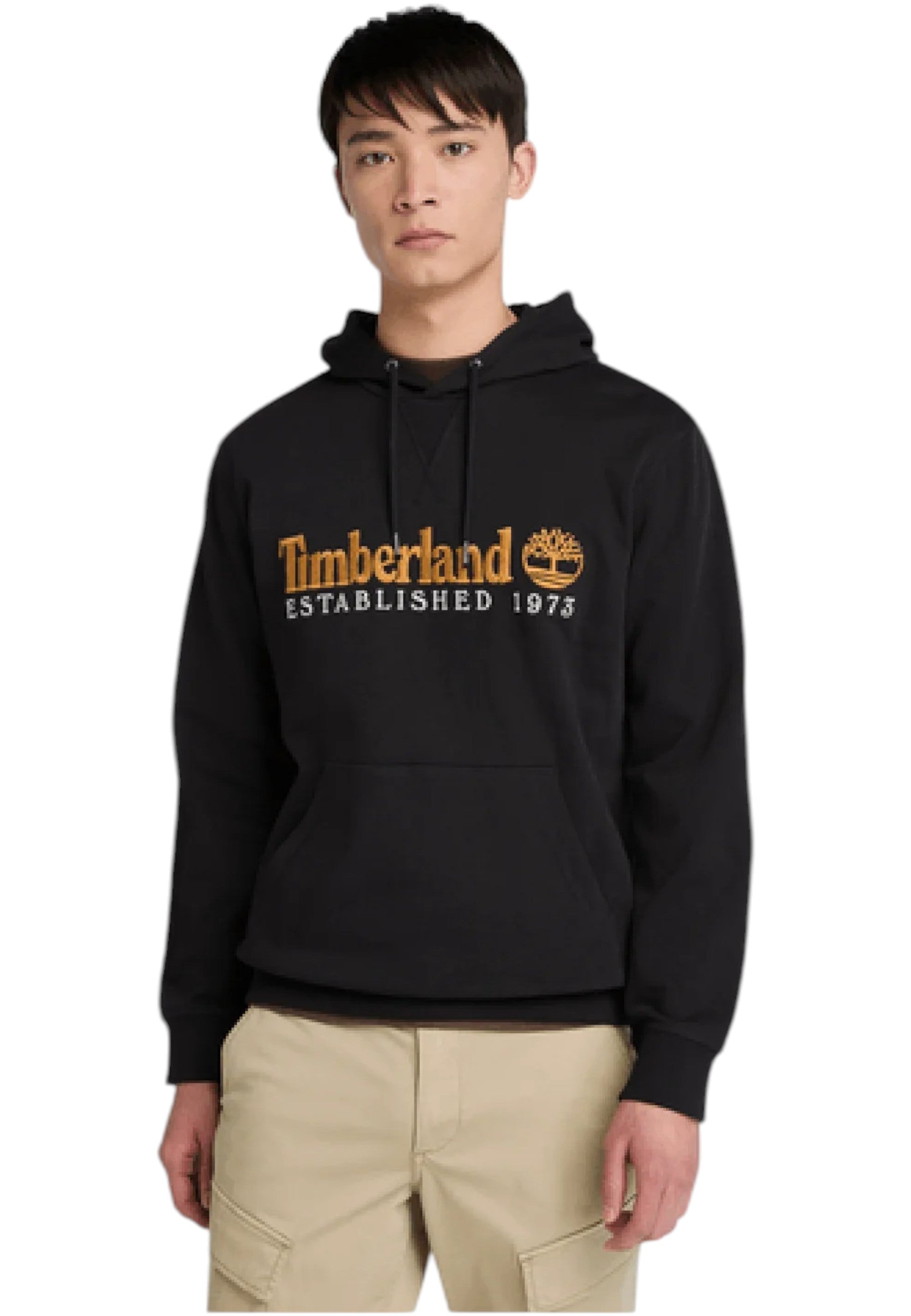 Felpa Con Cappuccio Uomo Timberland  Established 1973 Embroidered Logo Loopback TB0A5MX8