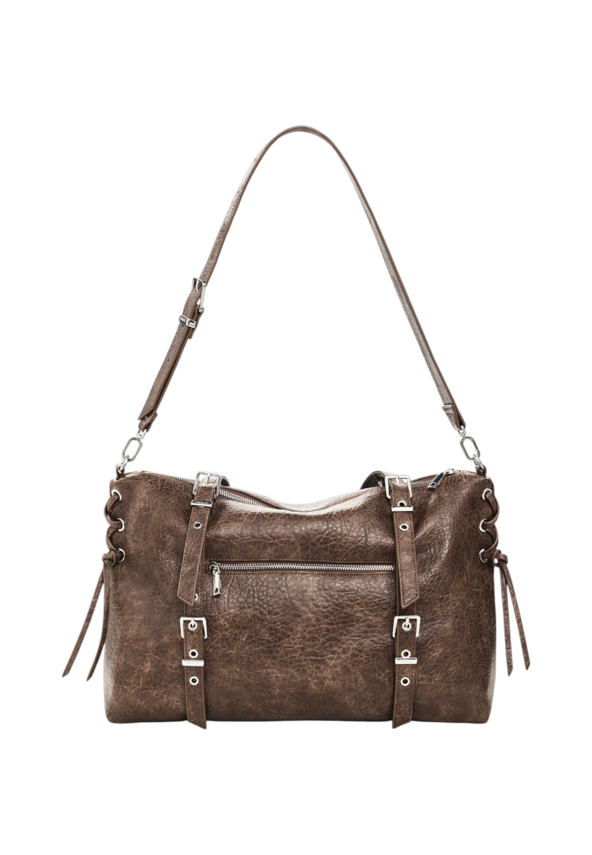 Borsa A Spalla Donna Desigual  Bag Half Logo Lanuza New Choco 26WAXPAF