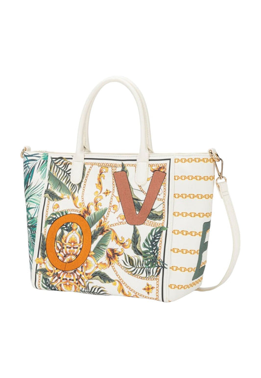 Borsa A Mano Donna Tosca Blu Con Tracolla Jungle Love TS2315B15