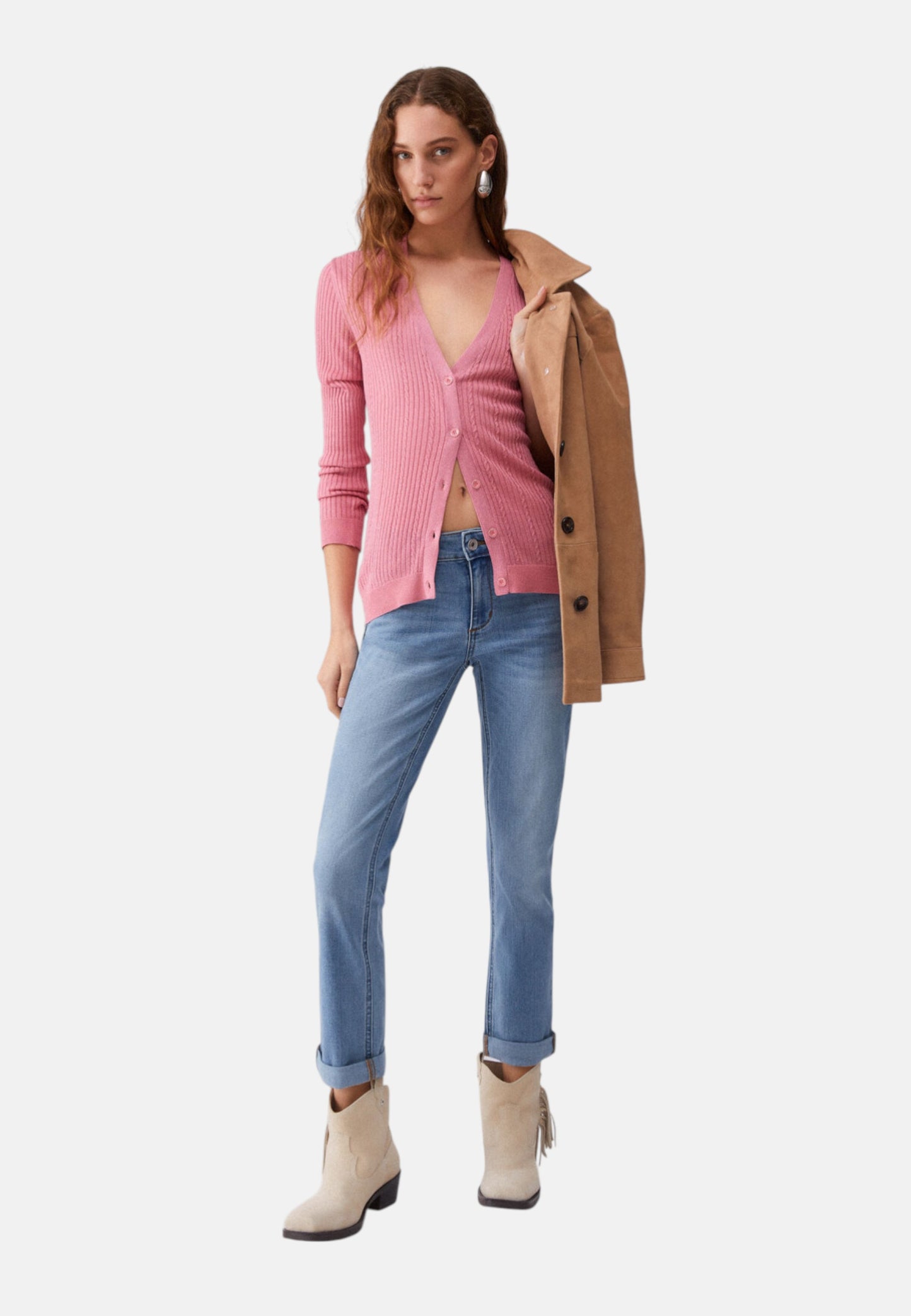 Jeans Skinny Fit Donna Liu Jo Con Risvolto Vita Regolare Monroe UA6006D0318