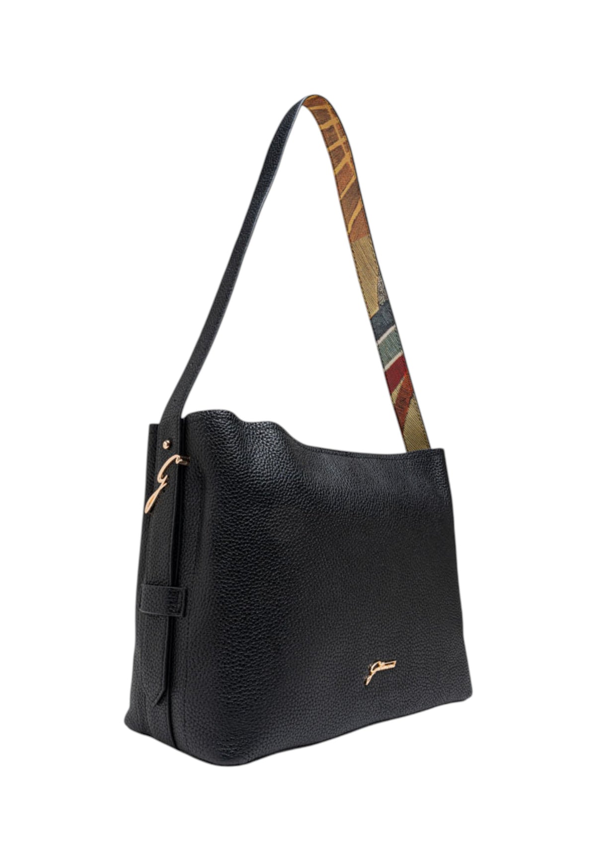 Borsa A Spalla Donna Gattinoni Linea Hellen, Pelle con finiture in similpelle, Formato grande, Hobo Hellen BIGH48273WHN