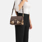 Borsa A Spalla Donna Braccialini A Spalla, Tracolla removibile e regolabile, Chiusura con clip, Due tasche interne, una con zip e una aperta, Stampa ramage con motivo ornamentale, Dimensioni: 20 x 8.5 x 18 Cm Queen B19300TY